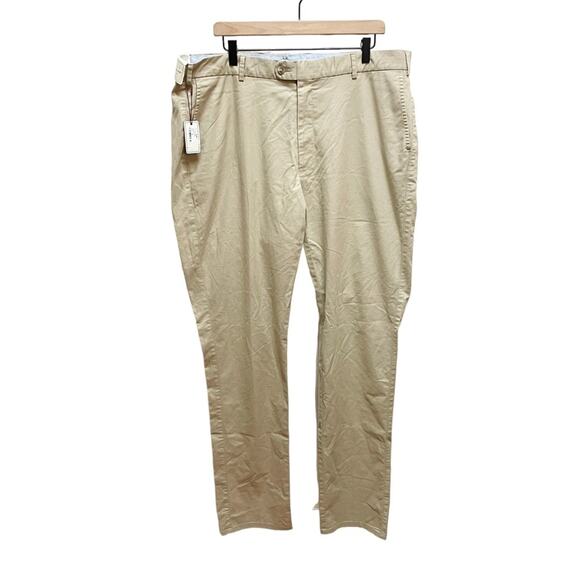 Peter Millar Soft Touch Twill Trousers in Khaki Men’s size 40
